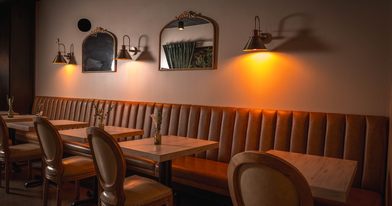 Interior, dining tables