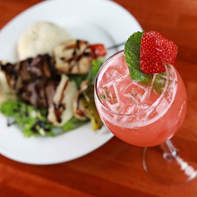 Strawberry cocktail.