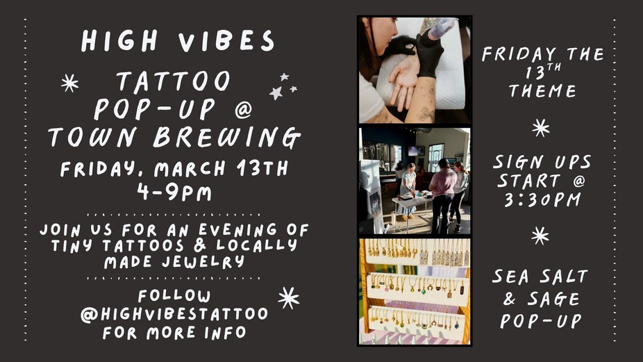 Tattoo Pop-Up with High Vibes Tattoo event photo
