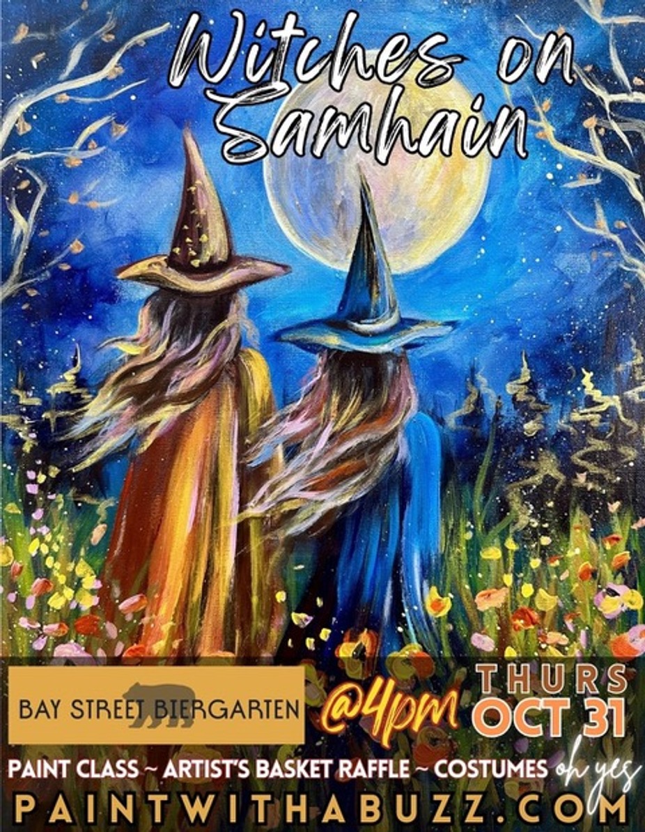 Paint With A Buzz--Witches on Samhain event photo