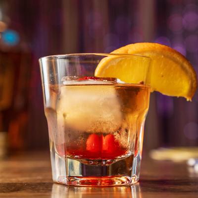 Old fashioned cocktail.
