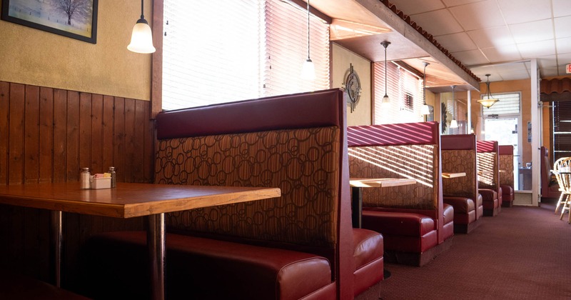 Interior, booth area