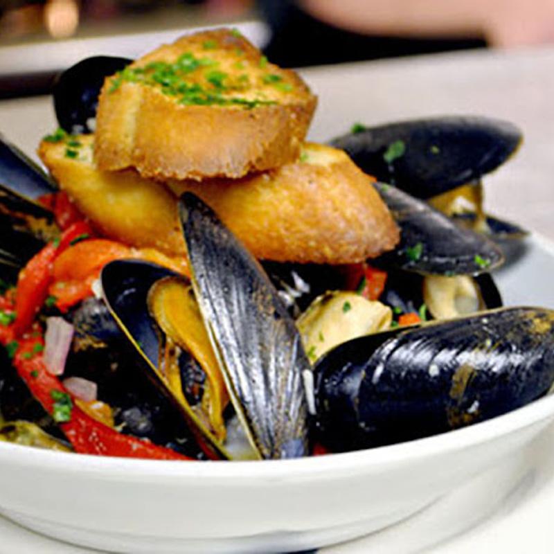 menu item 2 of 28, Drunken Mussels
