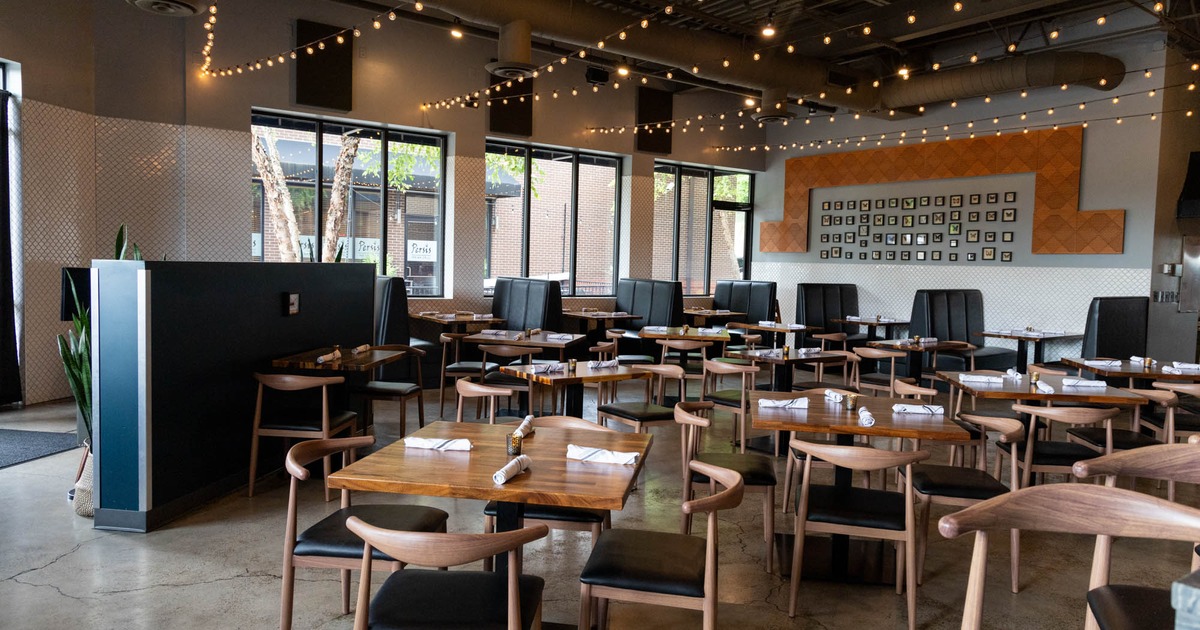 Interior, tables read for guests