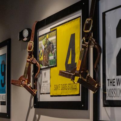 Details from the wall of restaurant.