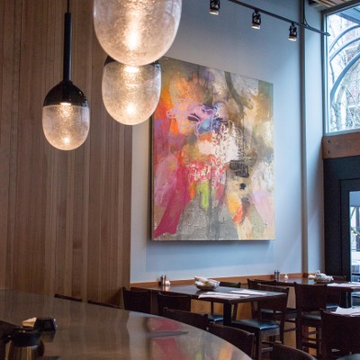 View of the bar area