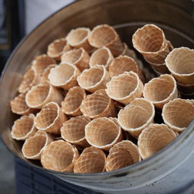 Ice cream cones.