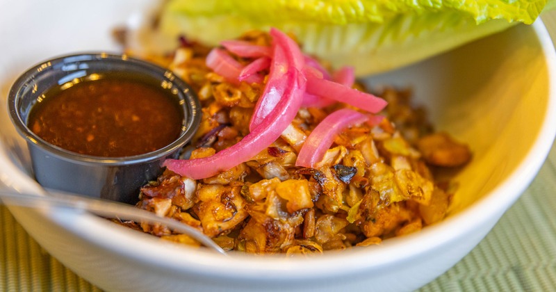 Chicken lettuce wrap