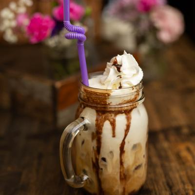 Mocha iced latte.