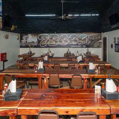 Interior seating area.