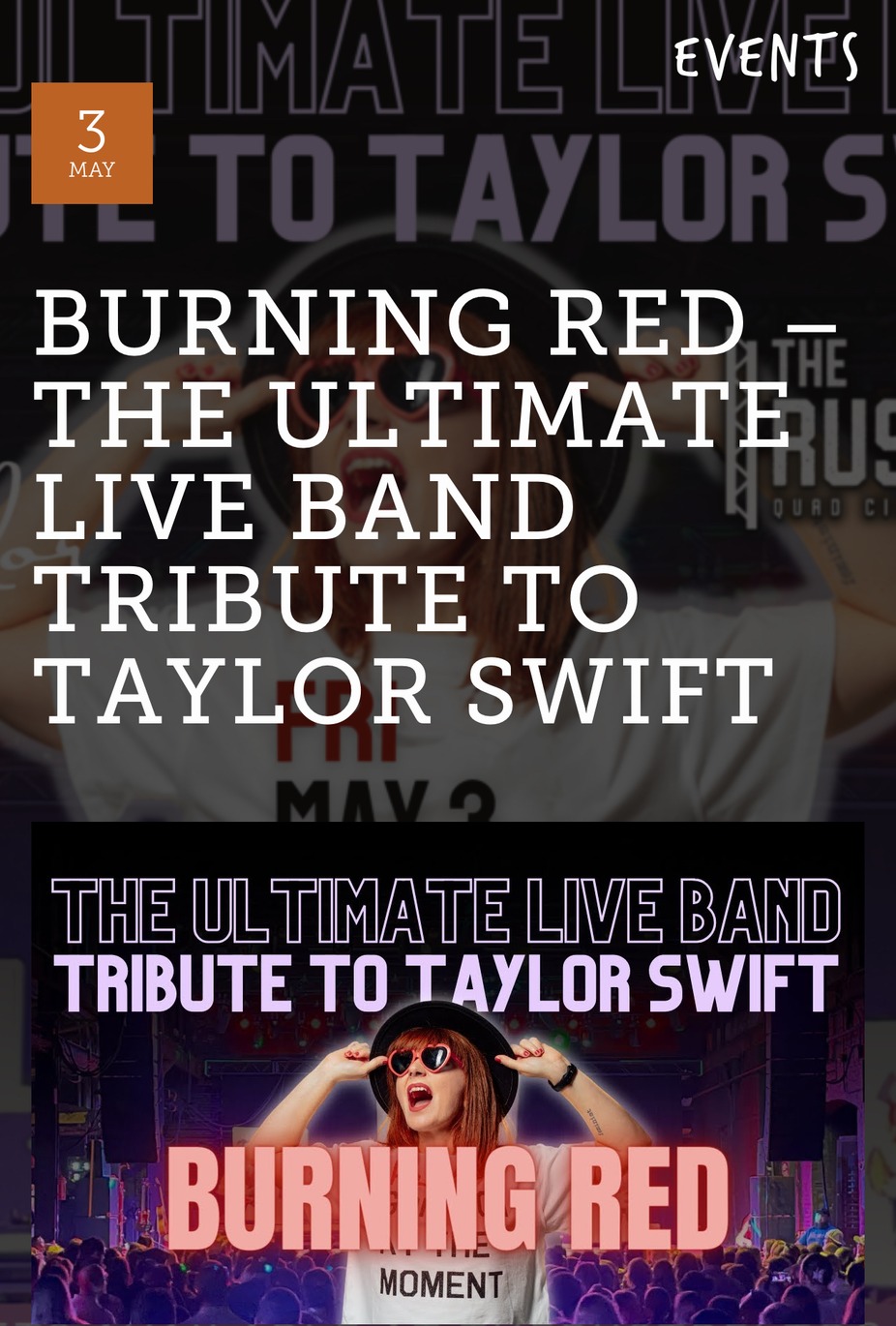 Burning Red tribute to Taylor Swift event photo