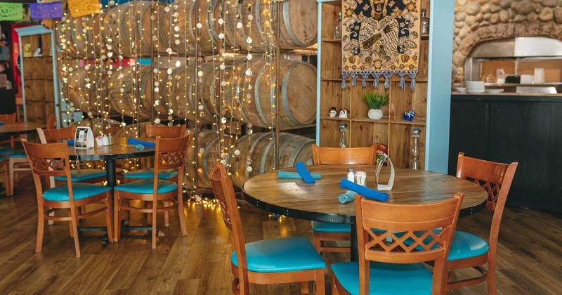 Decorated dining area
