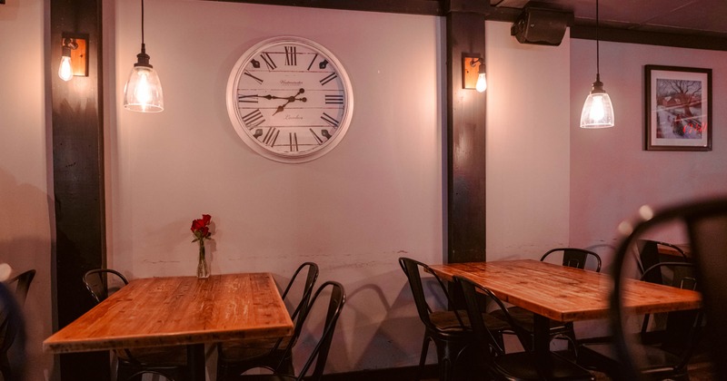 Interior seating area