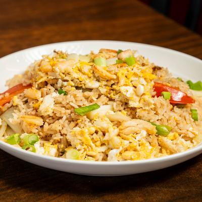 Crabmeat fried rice.