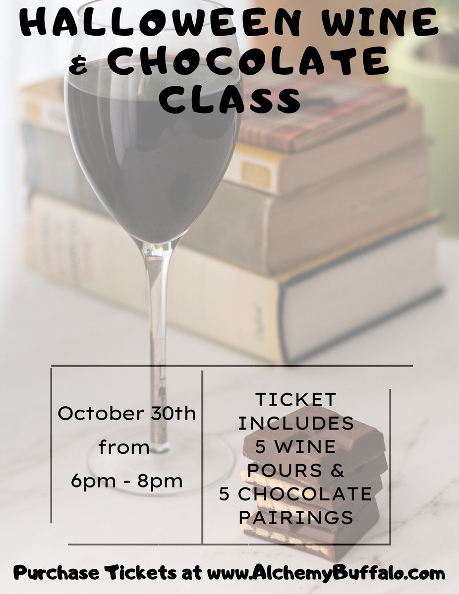 Halloween Wine & Chocolate Pairing Class event photo