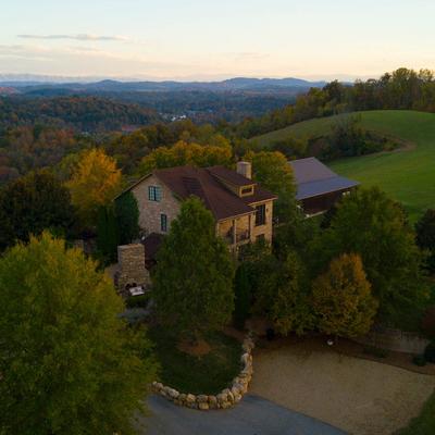 A wide shot of the Chateau and the surroundings.