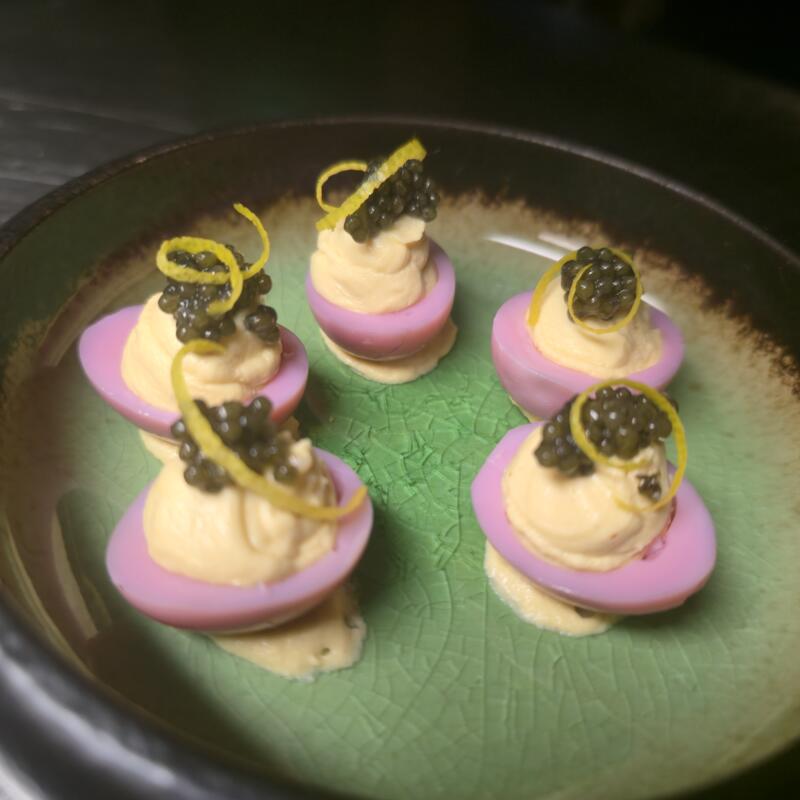 Deviled Quail Eggs w/ Caviar photo