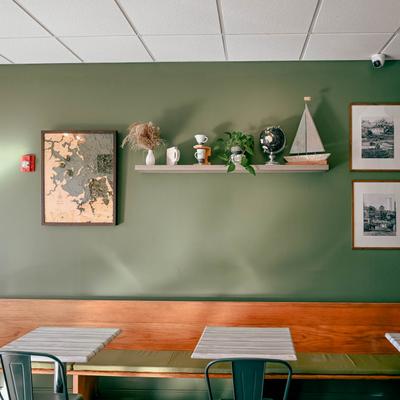 Interior, dining area.
