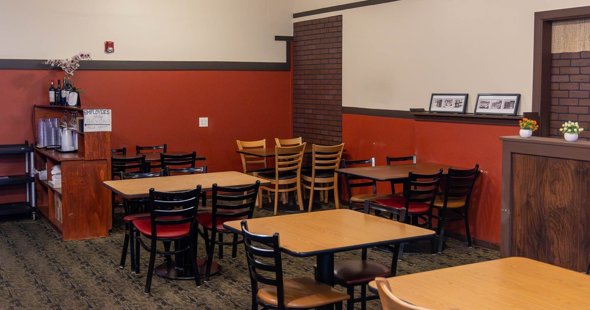 Interior, dining area