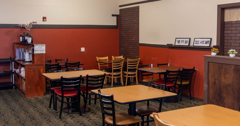 Interior, dining area