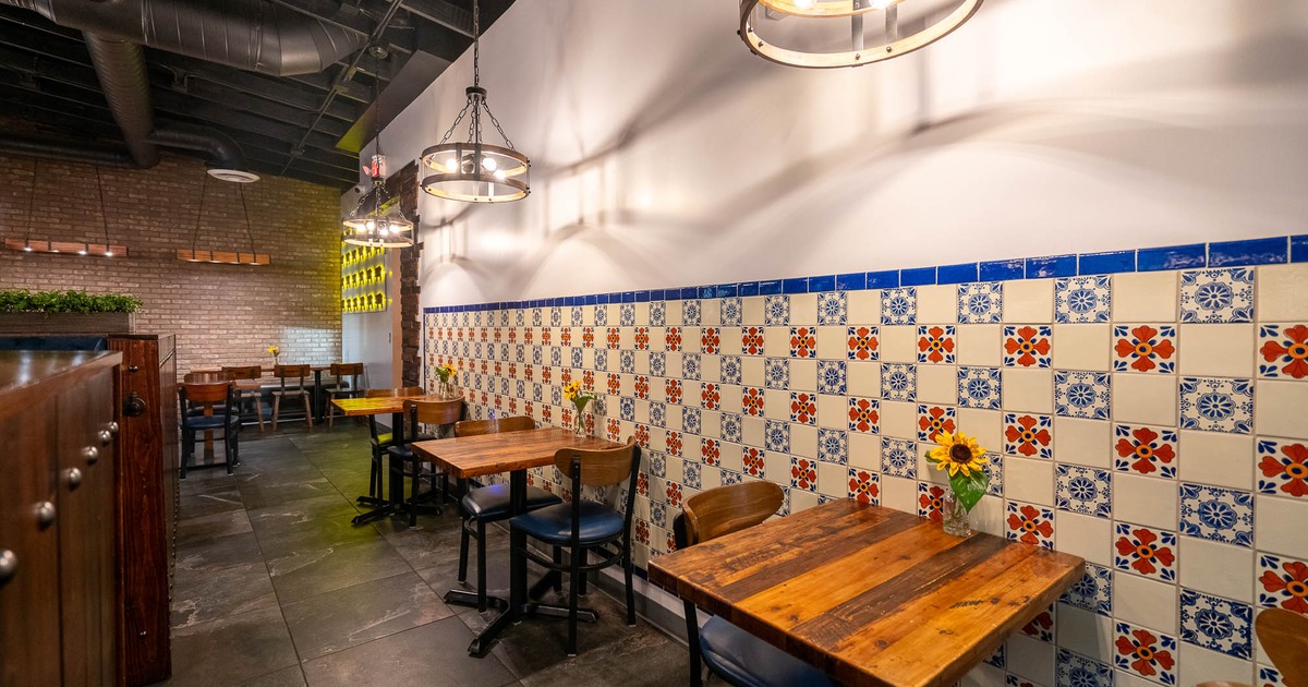 Interior, seating place near wall