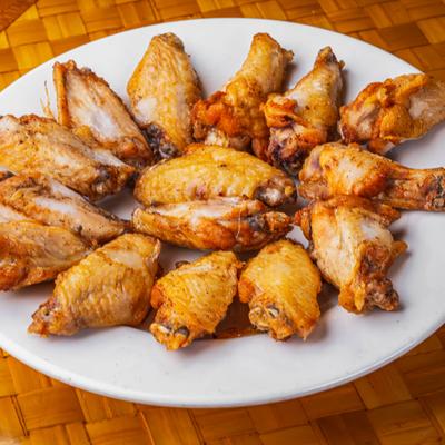 The blackened old bay wings.