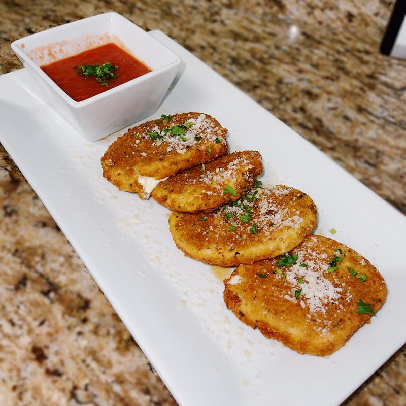 Fried Mozzarella Medallions photo