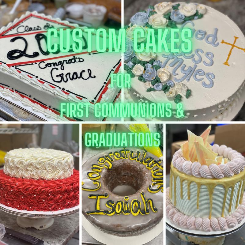 Custom Round Two (2) Layer Cakes photo