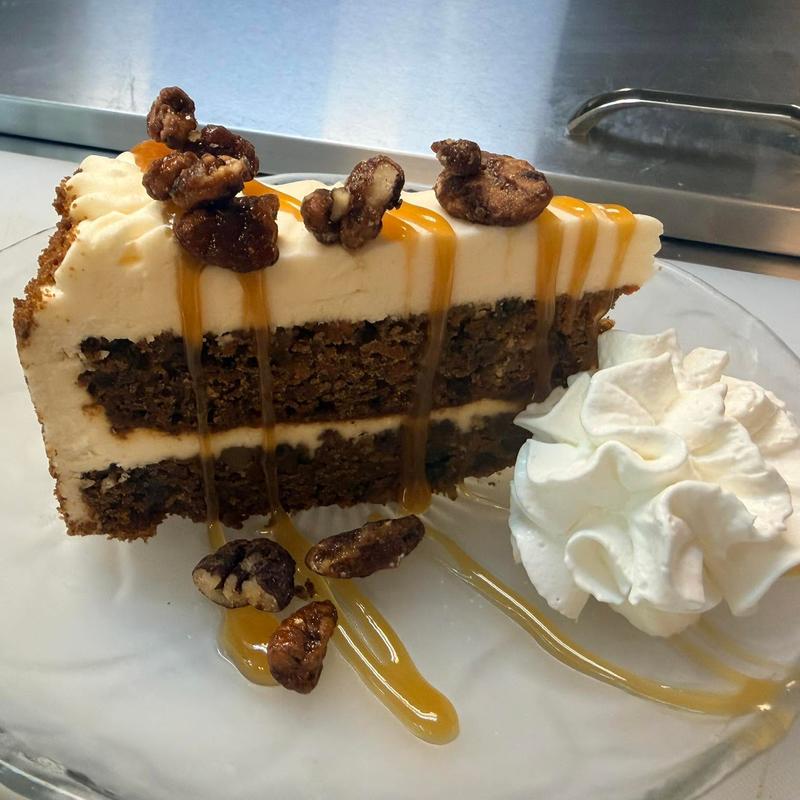 menu item 35 of 88, Caramel Pecan Carrot Cake