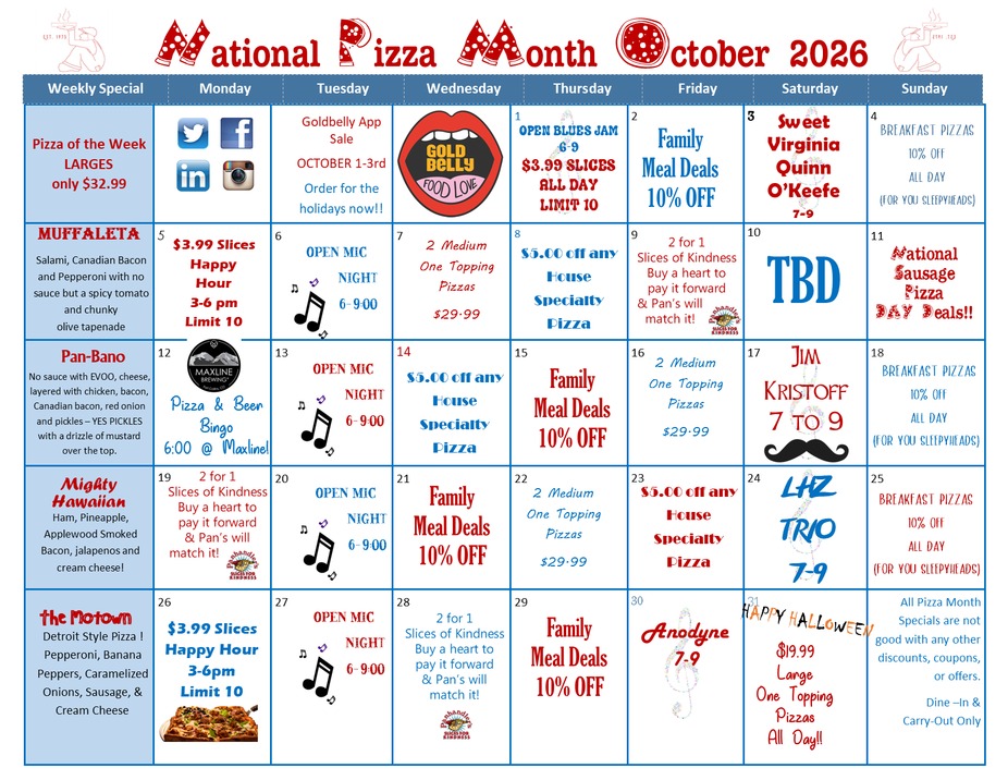 National Pizza Month!! event photo