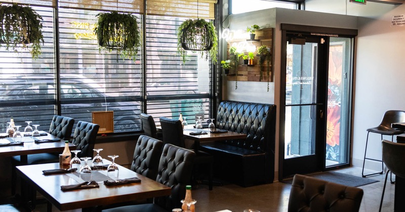 Interior, restaurant booths