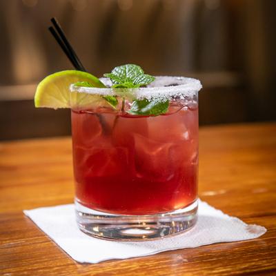 Bourbon blackberry smash.