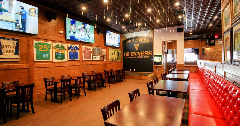 Diner area, tables and chairs