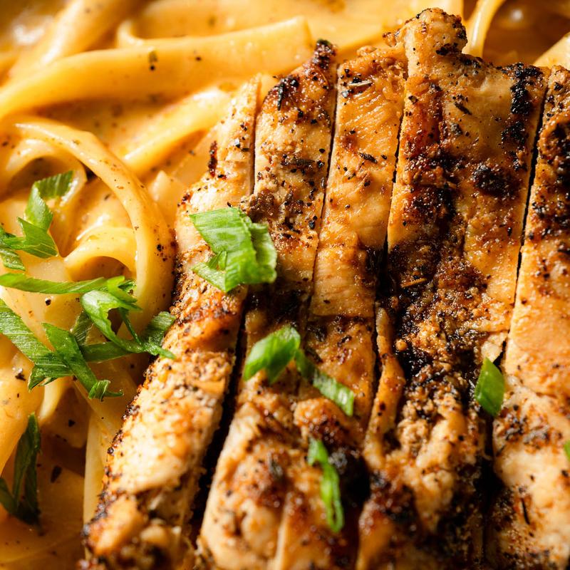 Blackened Chicken Fettuccine Alfredeaux photo
