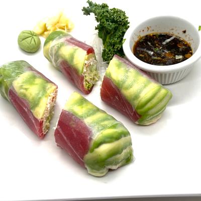 Blue fine tuna with ponzu sauce