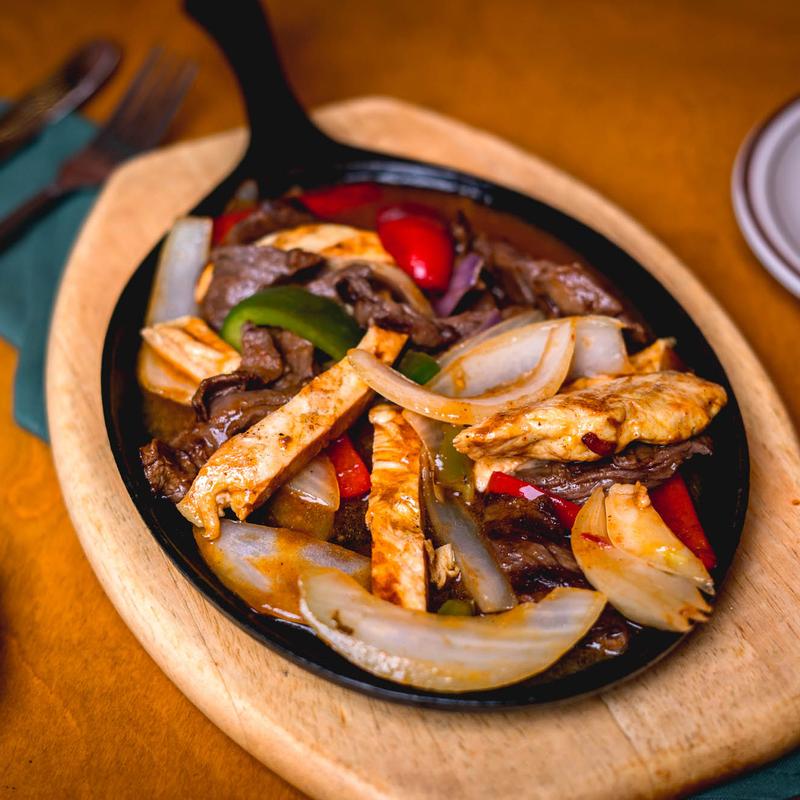 Pan of Fajita Steak photo
