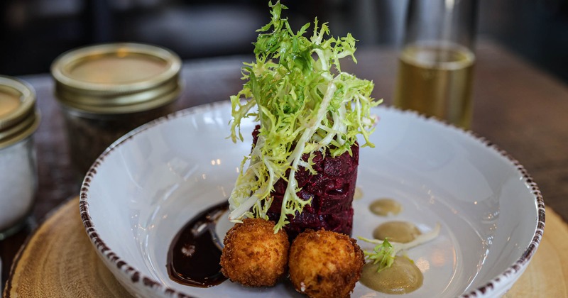 Heirloom Beets & Fried Goat Cheese