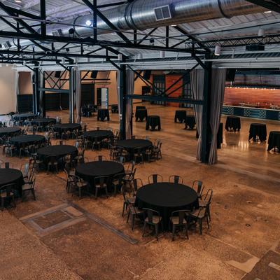 Spacious interior, seating area.