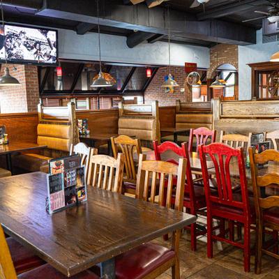 Interior, dining area.