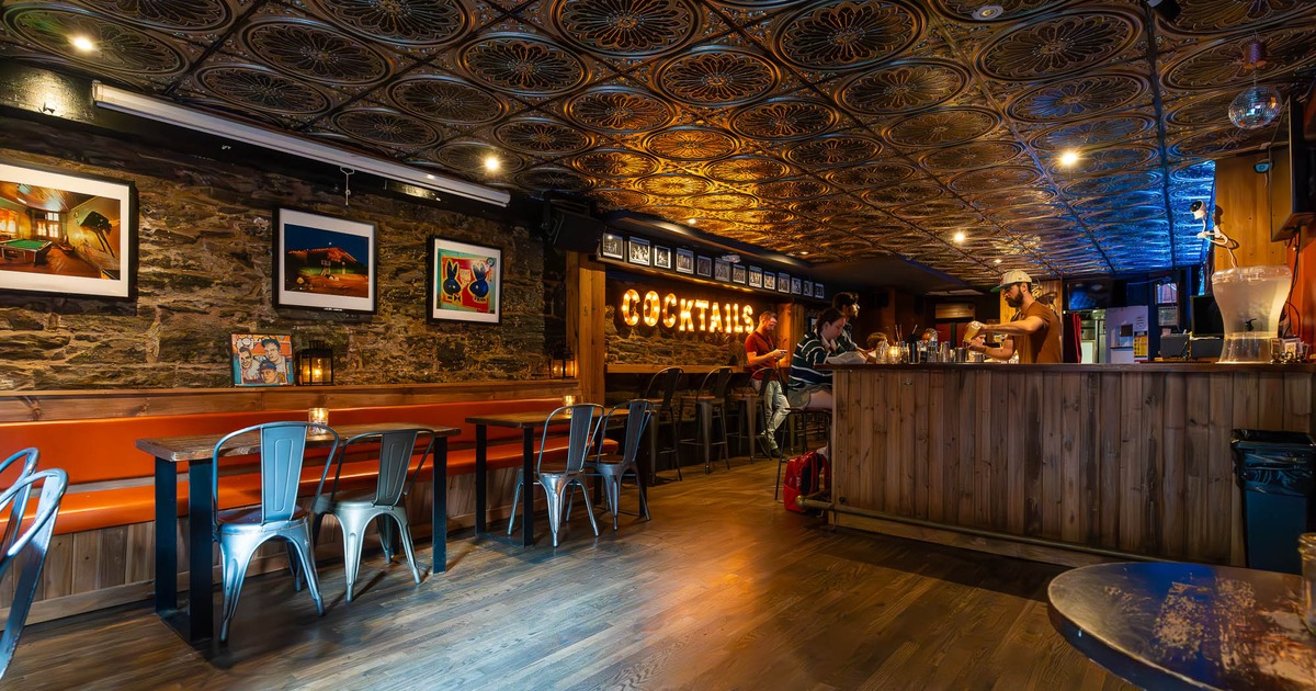 The interior of the restaurant