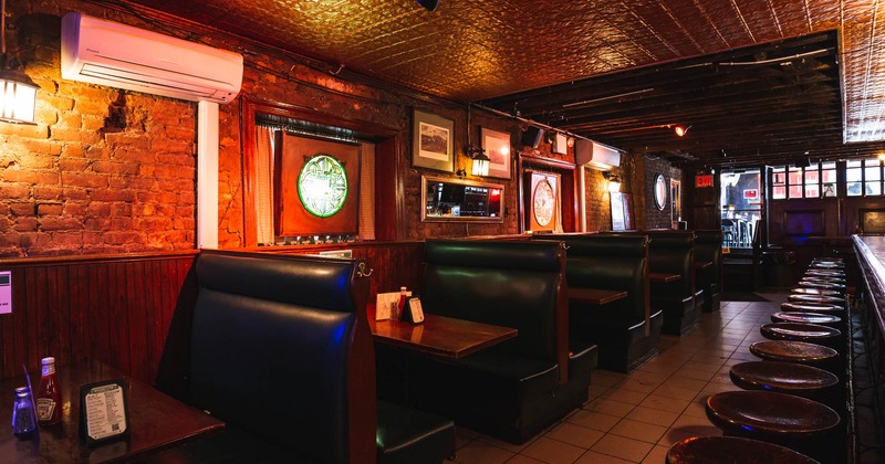 Interior with tables and booths