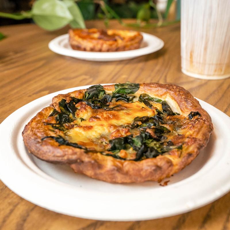 menu item 13 of 18, Spinach & Feta Quiche