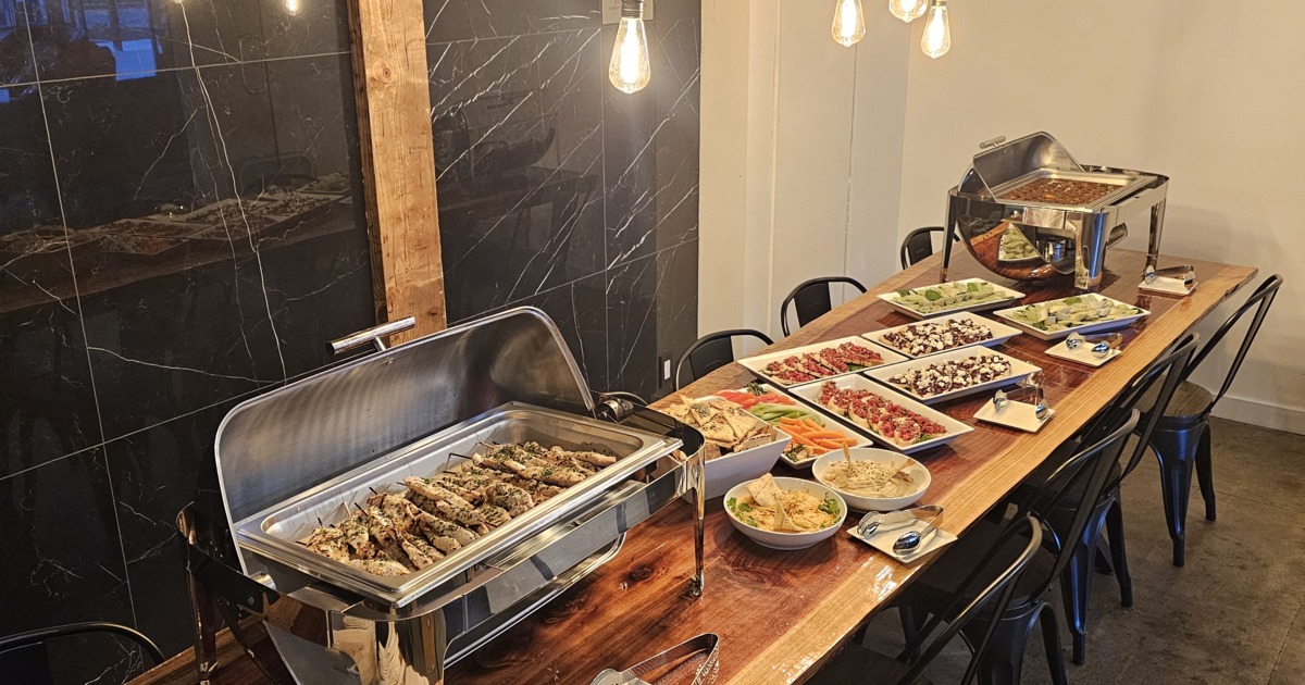 buffet line