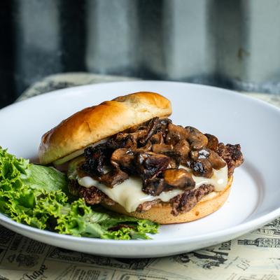 The truffle boom burger.