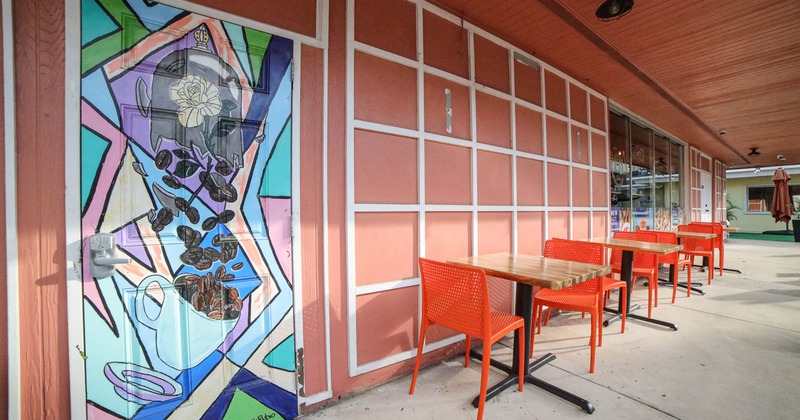 Exterior, seating place on patio