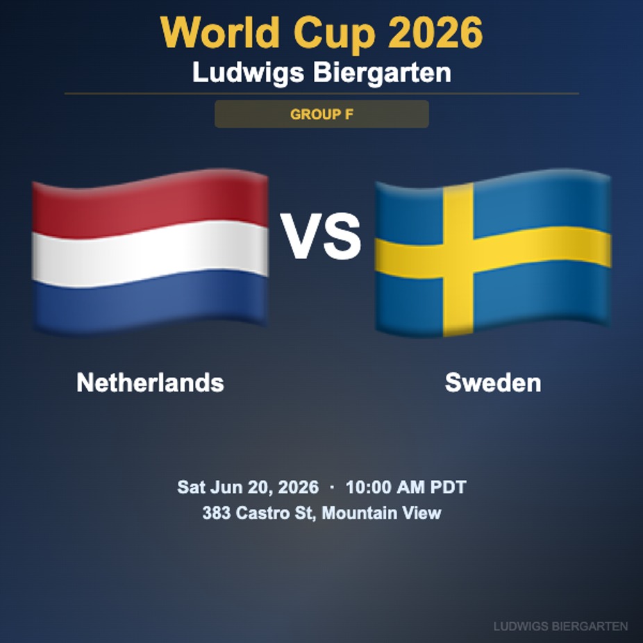 World Cup 2026: Netherlands vs Sweden | Group F event photo