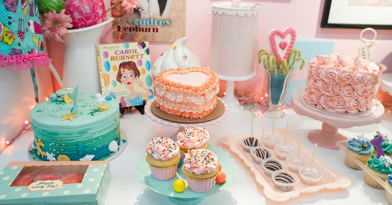 Assorted cakes and cupcakes