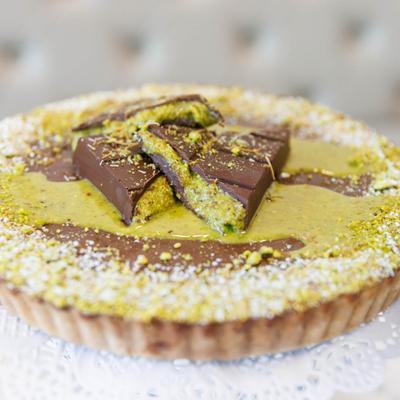 Pistachio tart.