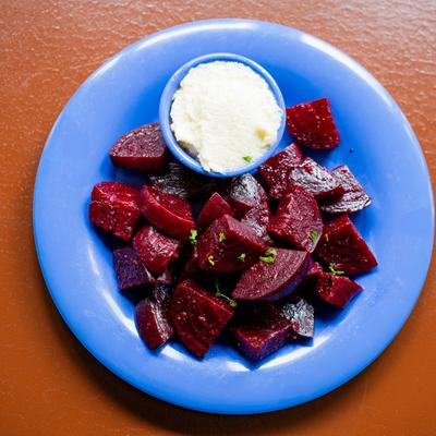 Roasted beets.