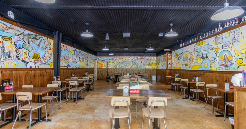 Interior, dining area